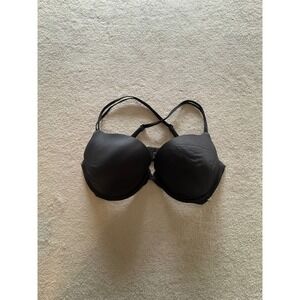 Victoria's Secret Very Sexy Push Up Bra Black E75 34DD Strappy Back